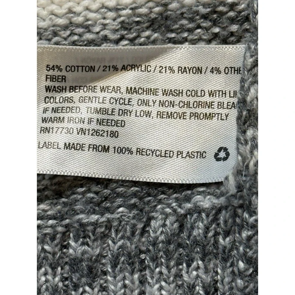Cat & Jack 18M Toddler Cardigan Sweater Gray Stripe Button Front